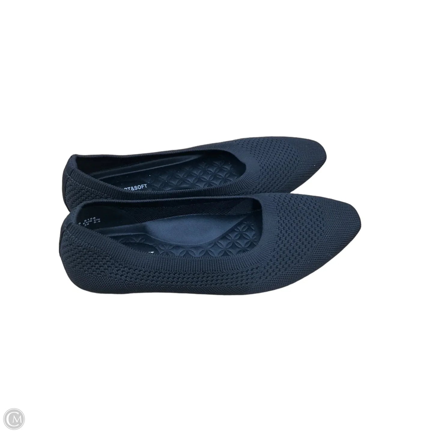 Shoes Flats By Clothes Mentor In Black, Size: 8