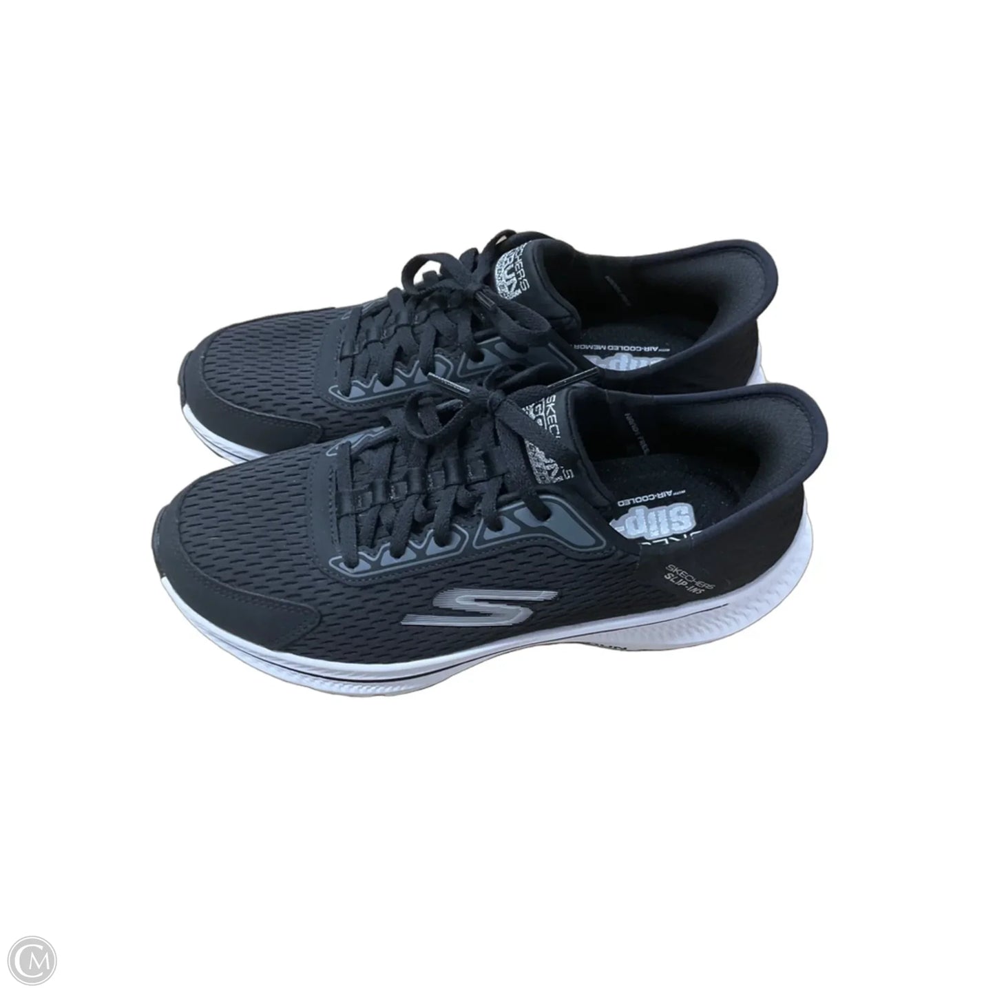 Shoes Sneakers By Skechers In Black & White, Size: 8