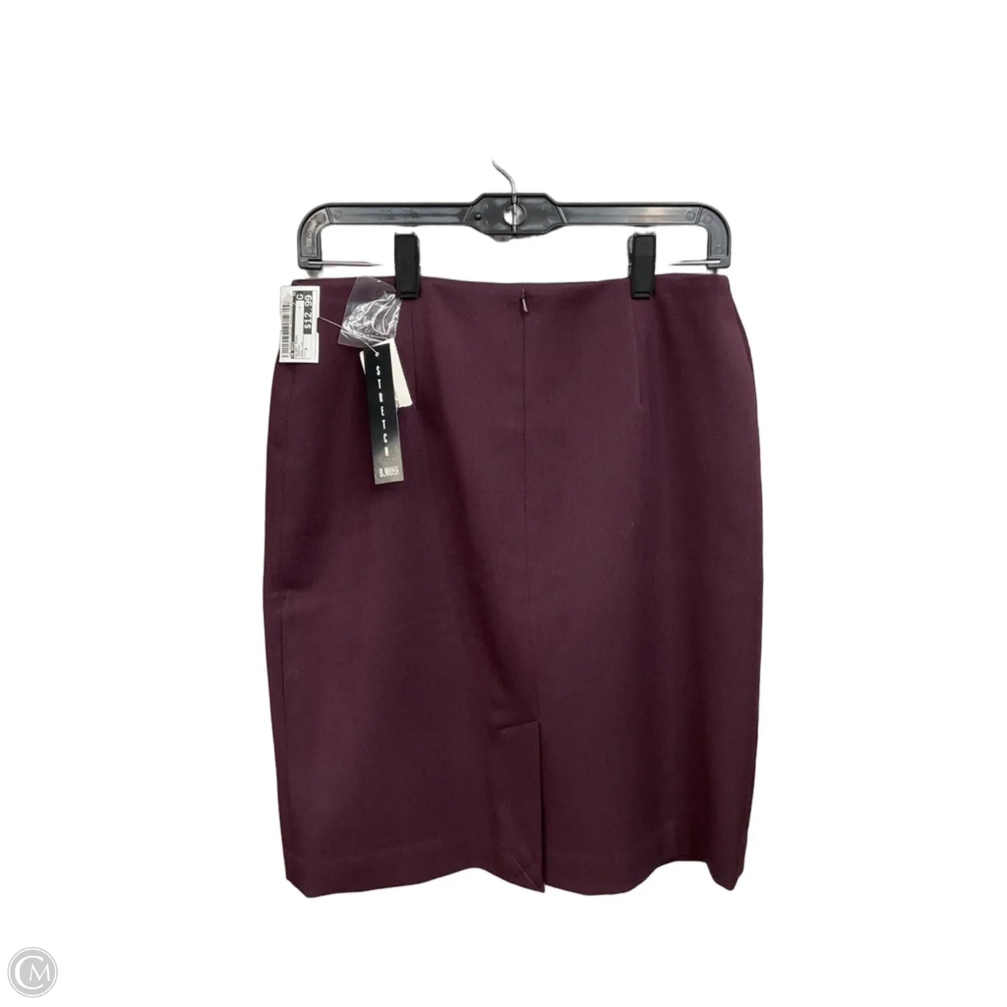 Skirt Midi By B Moss In Maroon, Size: 8