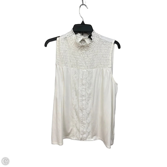 Top Sleeveless By Cable And Gauge In White, Size: Xl