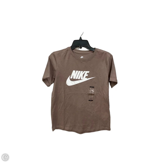 Athletic Top Short Sleeve By Nike Apparel In Camouflage Print, Size: Xs