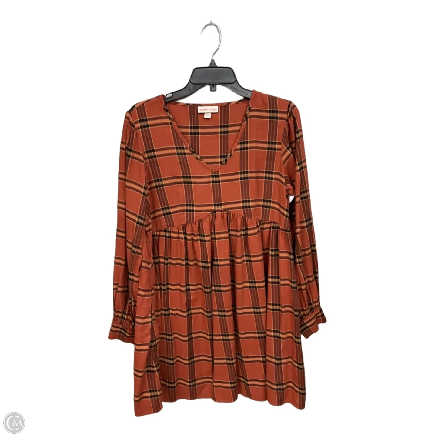 Dress Casual Midi By Knox Rose In Brown, Size: M