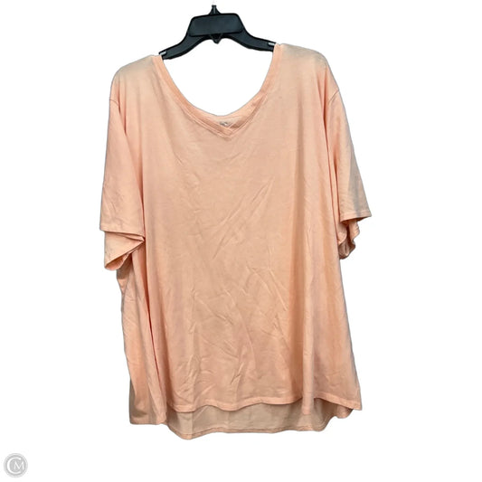 Top Short Sleeve Basic By Terra & Sky In Orange, Size: 4x
