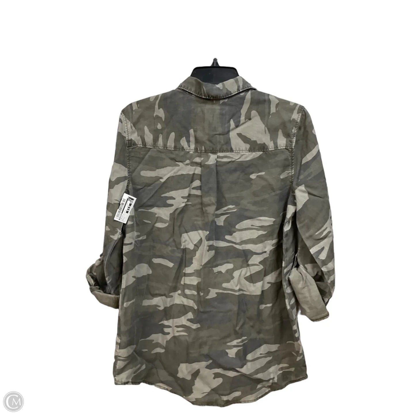 Top Long Sleeve By Express In Camouflage Print, Size: S