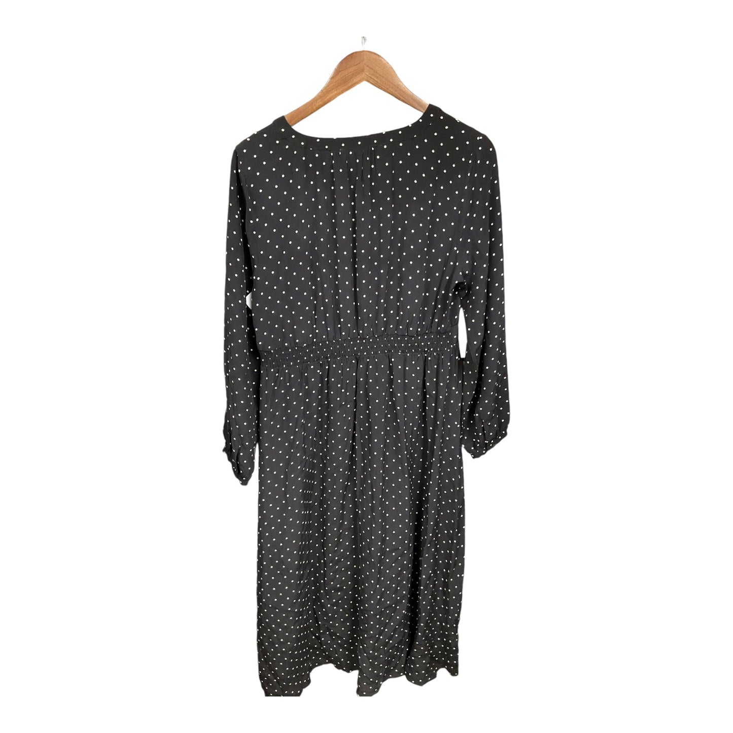 Dress Casual Midi By Loft In Polkadot Pattern, Size: M