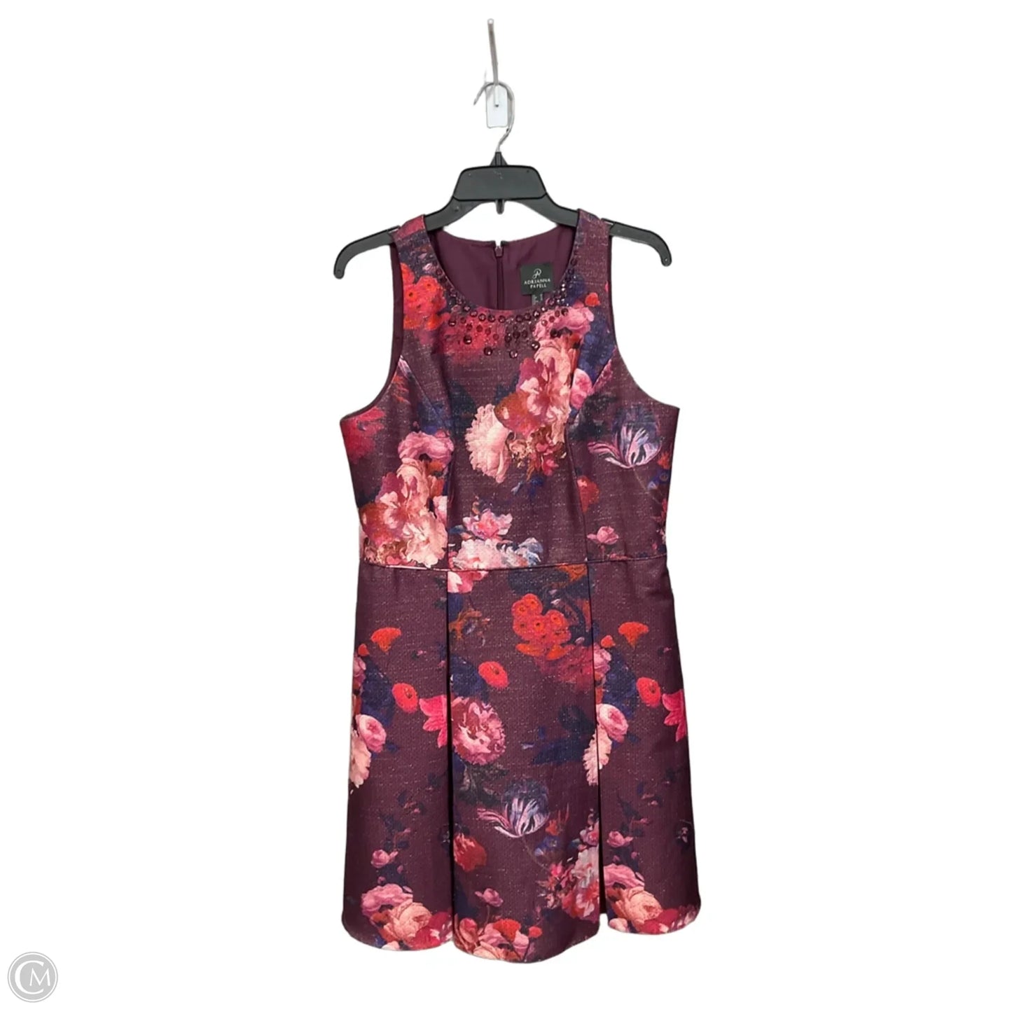 Dress Casual Midi By Adrianna Papell In Floral Print, Size: L