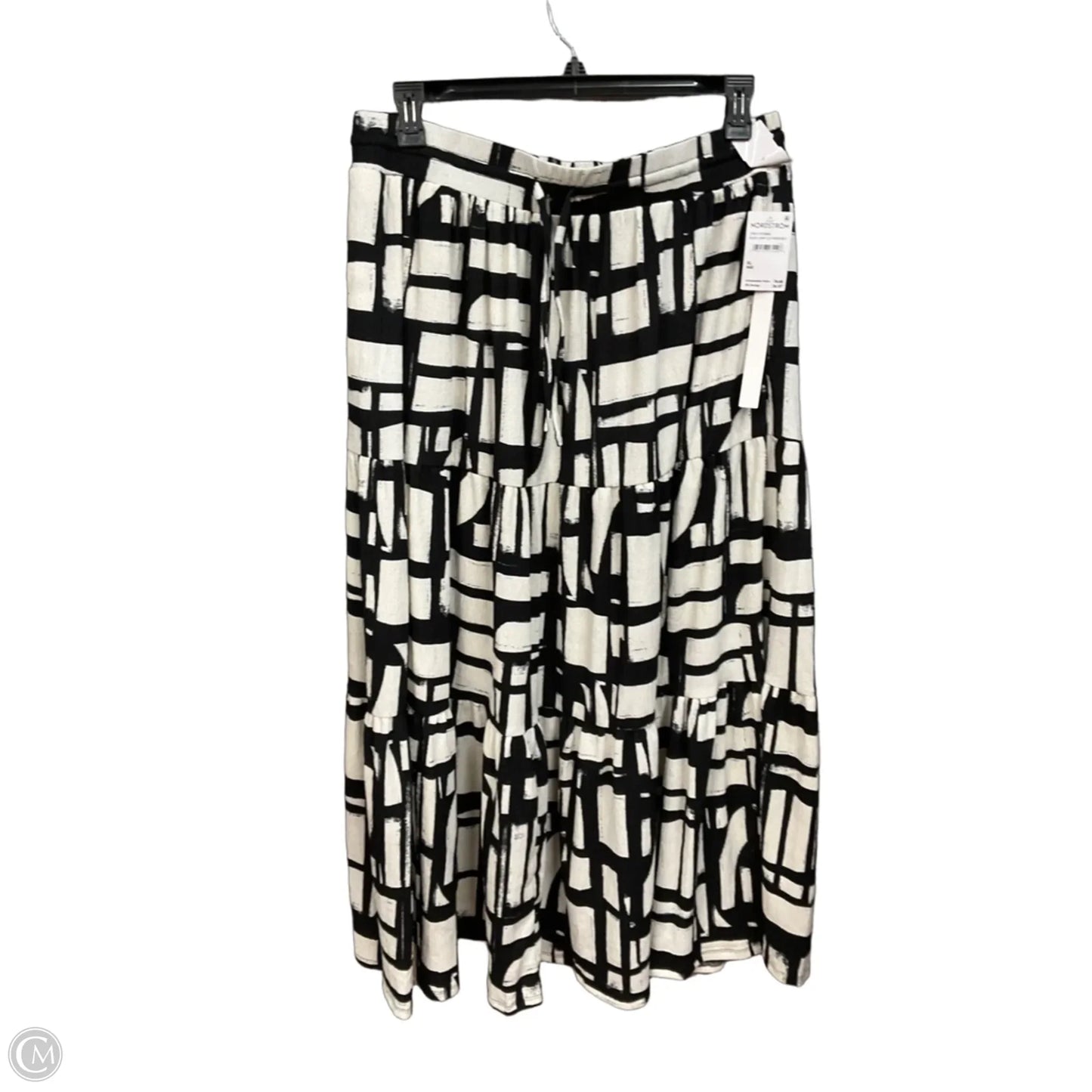 Skirt Maxi By Caslon In Black & White, Size: 16