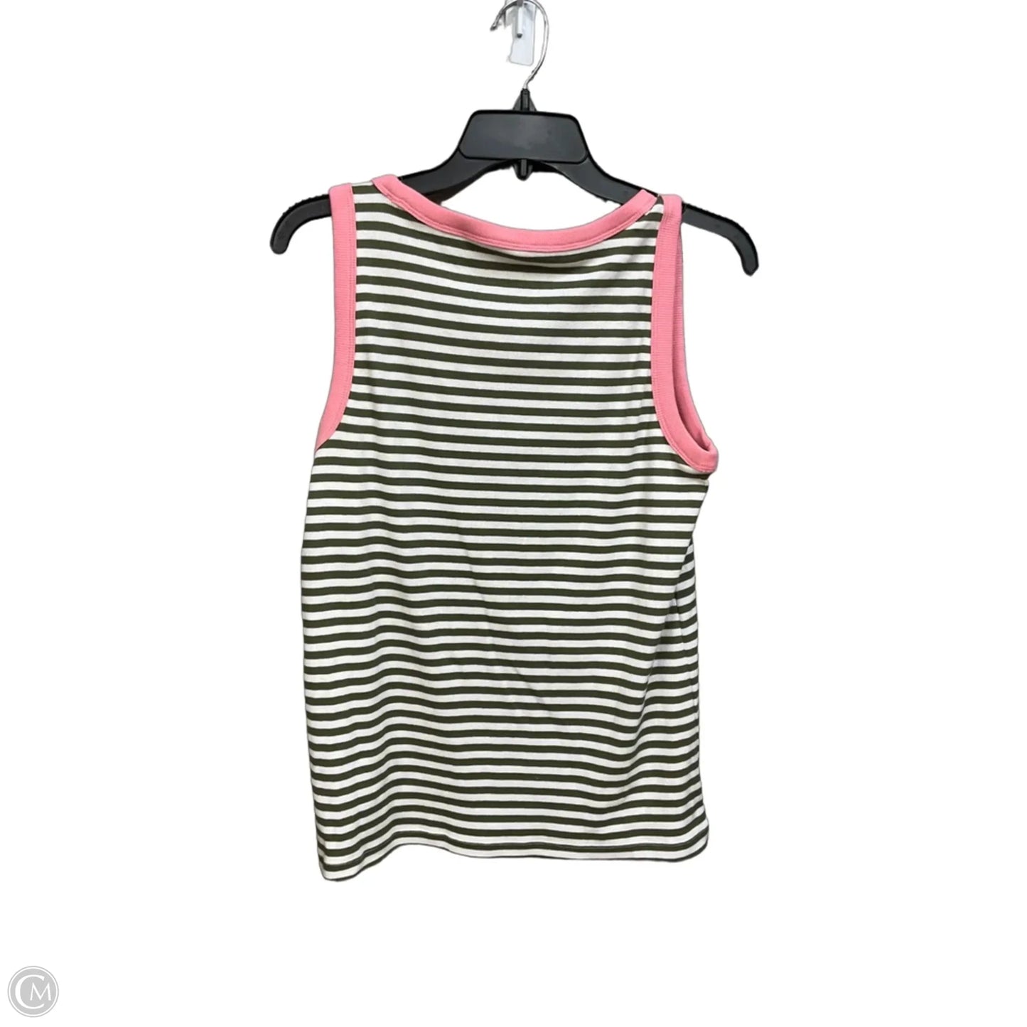 Top Sleeveless By Talbots In Striped Pattern, Size: L