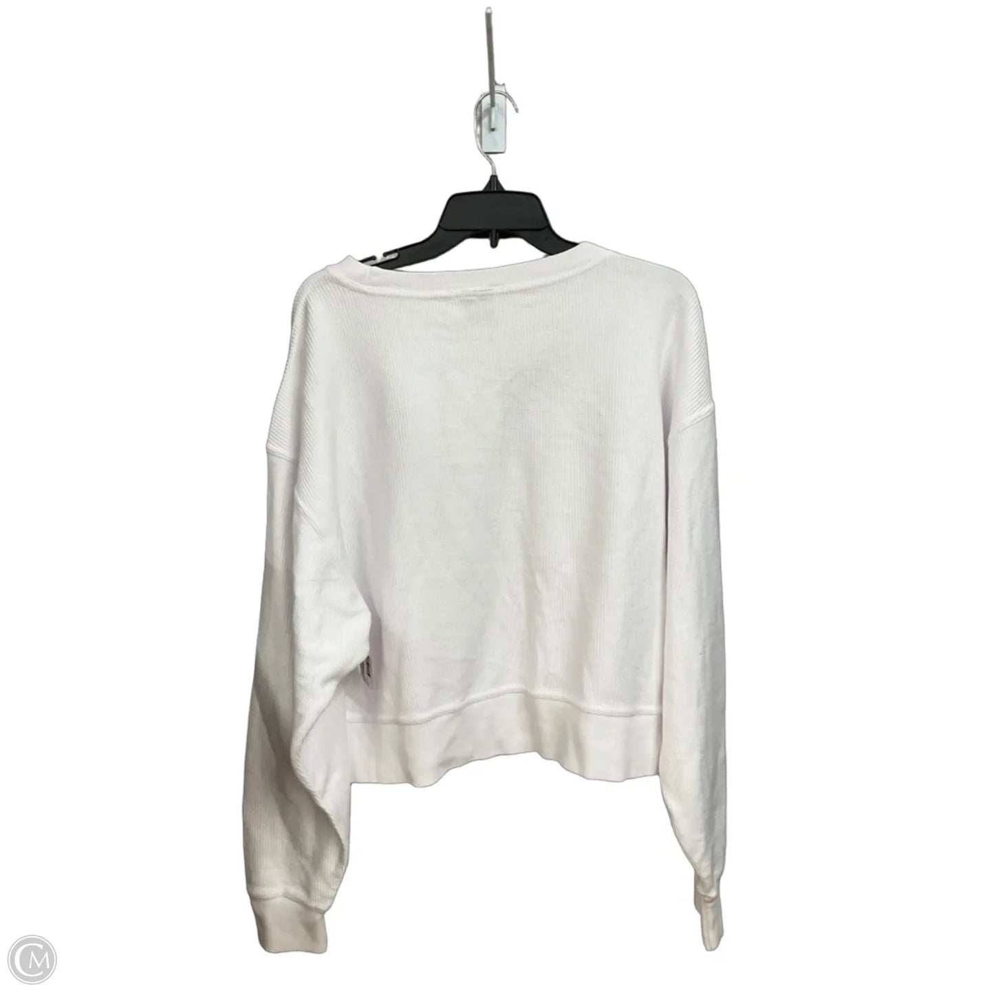 Top Long Sleeve By Chicka-d In White, Size: L