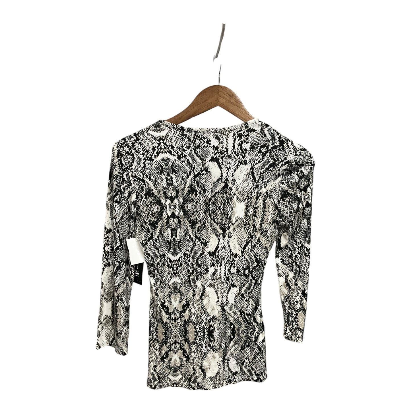 Top 3/4 Sleeve By Inc In Animal Print, Size: S