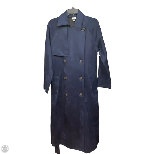 Coat Trench Coat By A New Day In Navy, Size: Xs
