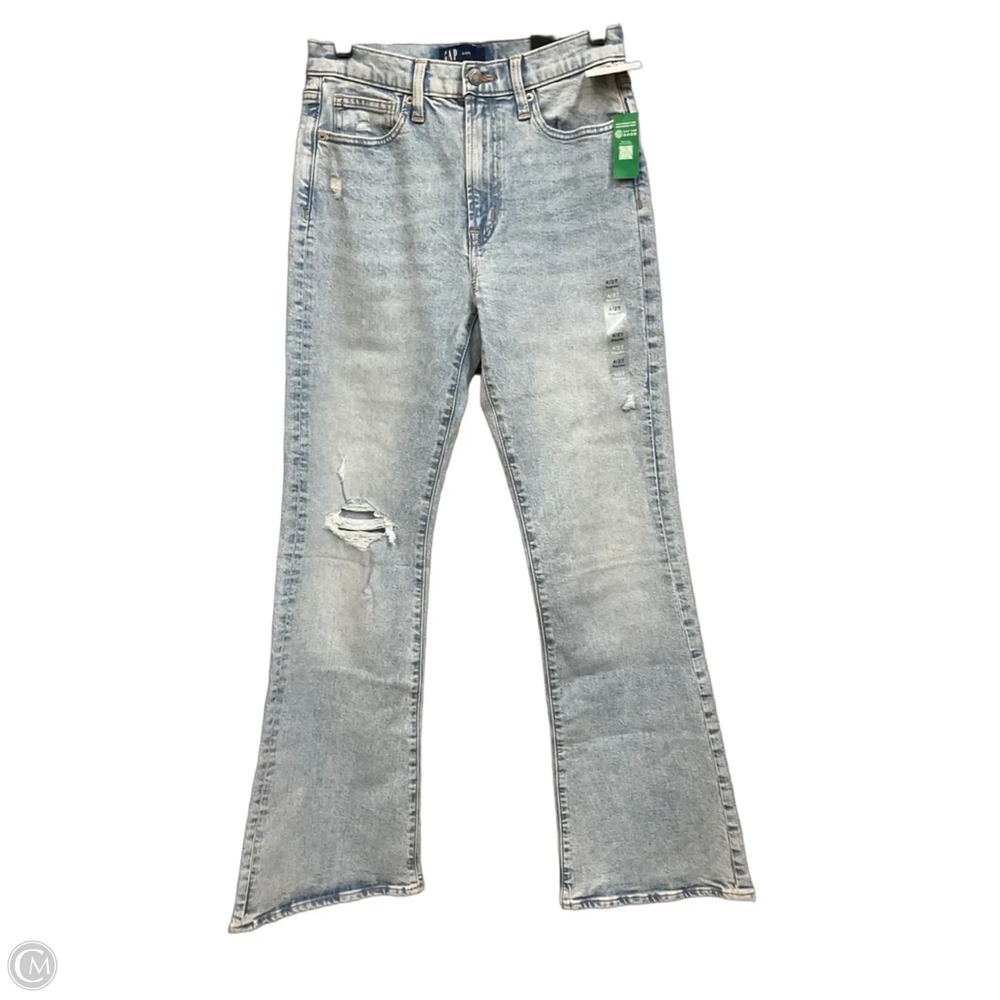 Jeans Boot Cut By Gap In Blue Denim, Size: 4