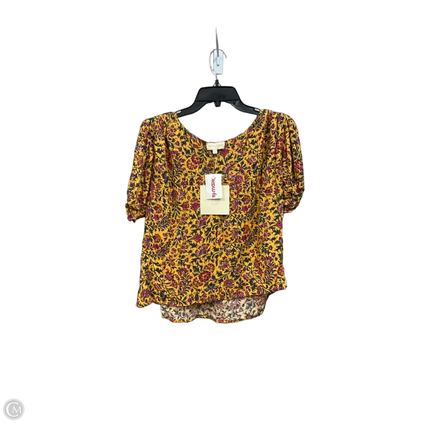 Top Short Sleeve By Cynthia Rowley In Floral Print, Size: L