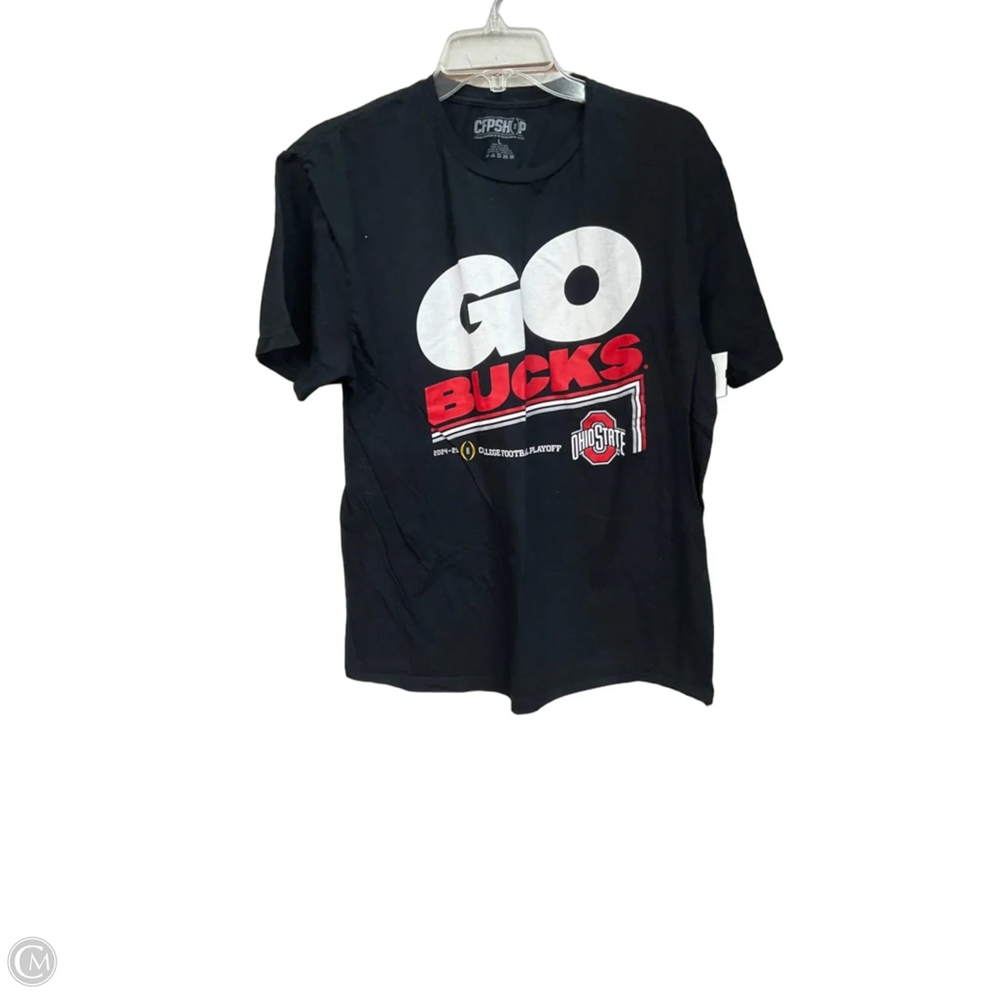 Top Short Sleeve By Clothes Mentor In Black, Size: L