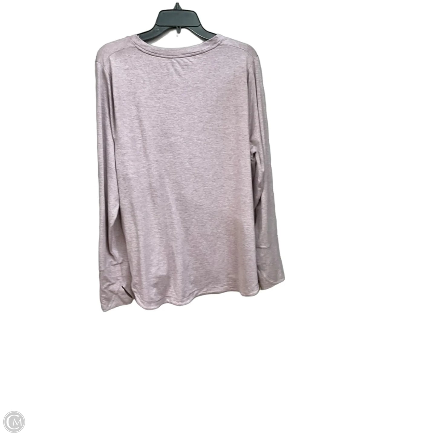 Athletic Top Long Sleeve Collar By Athleta In Purple, Size: 1x