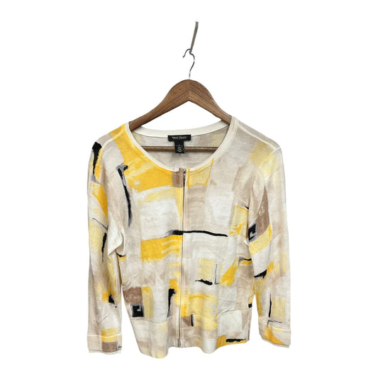 Cardigan By White House Black Market In Tan & Yellow, Size: L