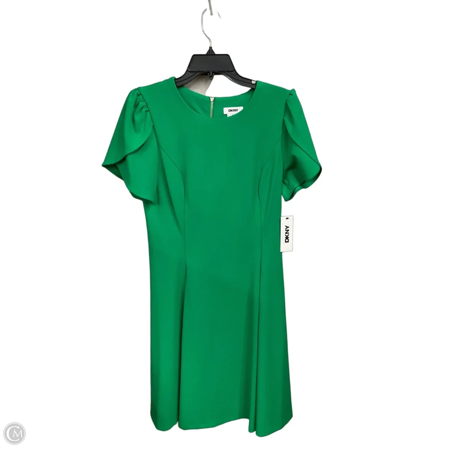 Dress Casual Midi By Dkny In Green, Size: M