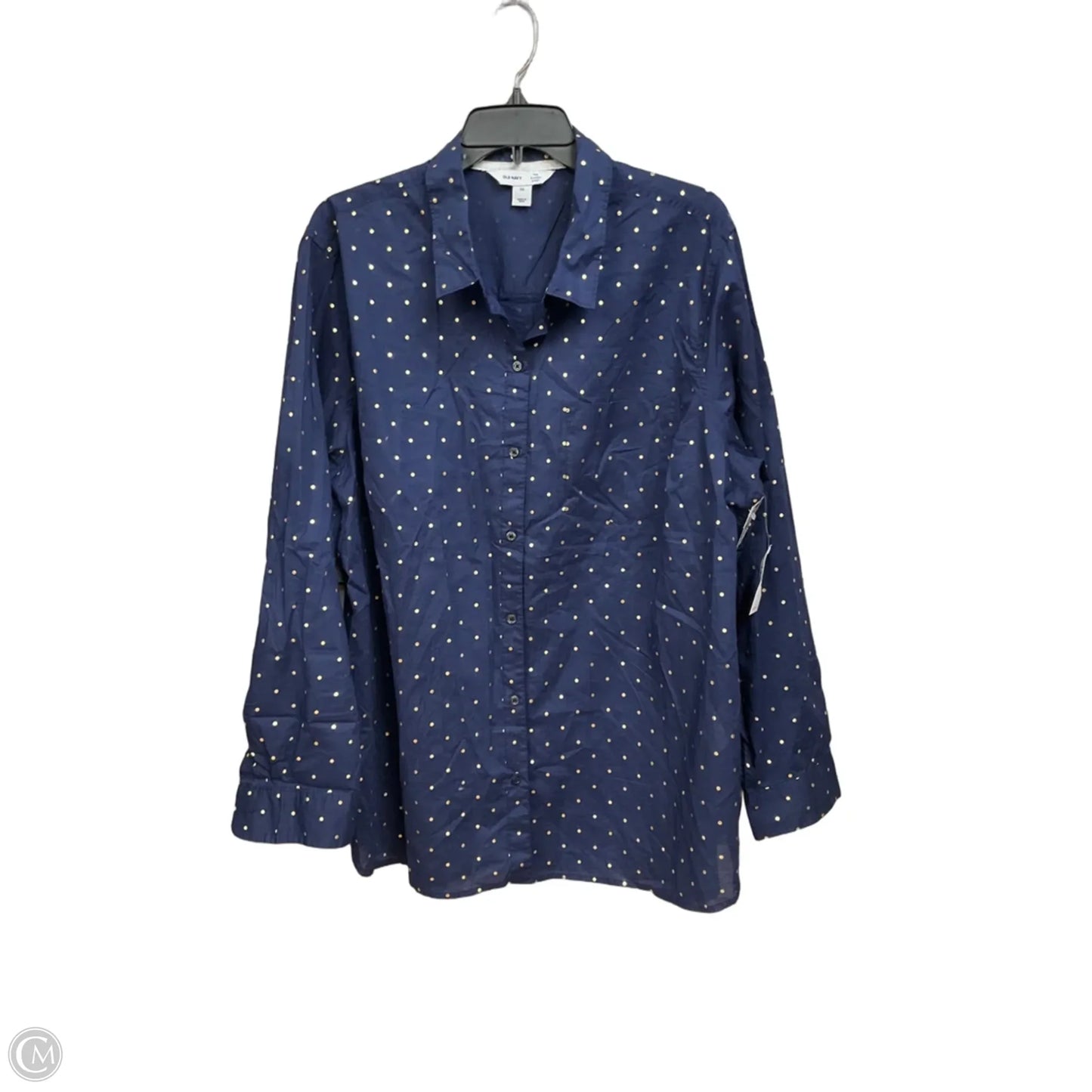 Top Long Sleeve By Old Navy In Navy, Size: Xxl