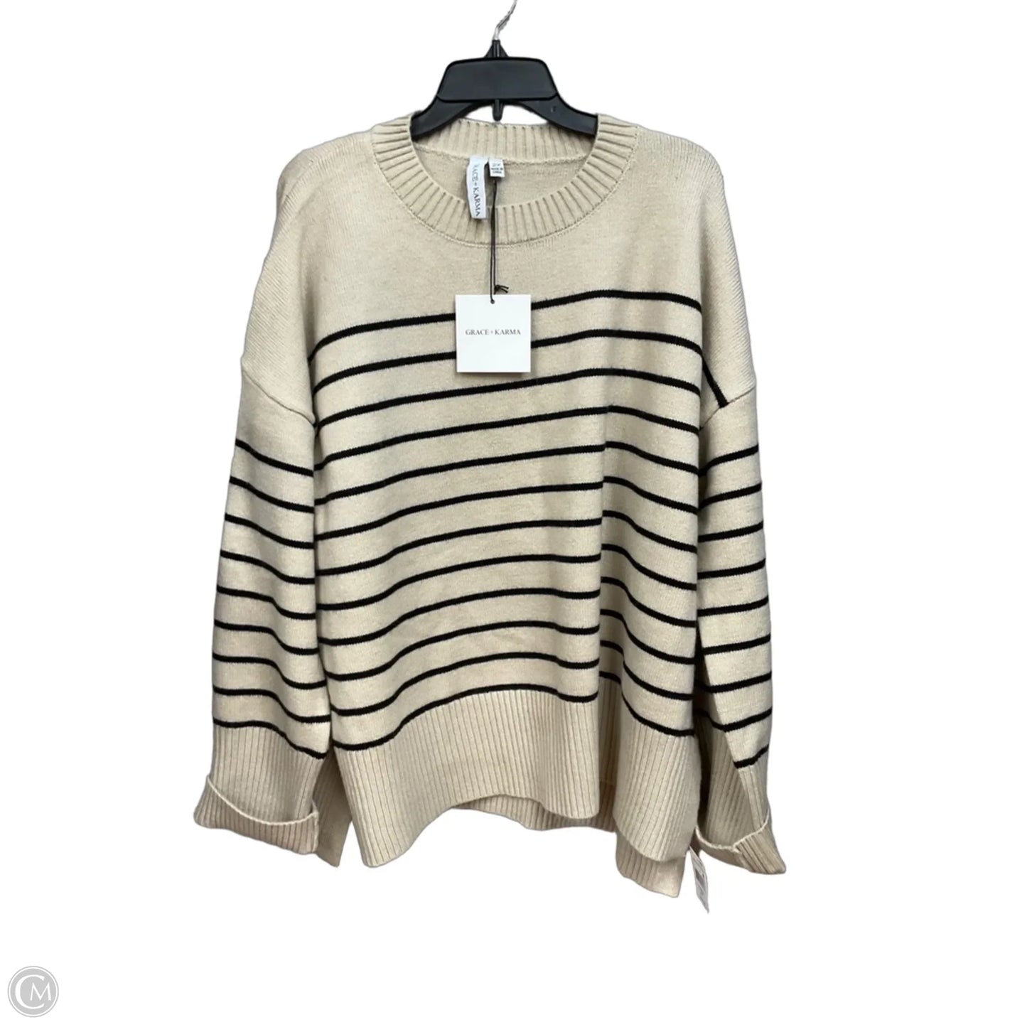 Sweater By Grace + Karma In Striped Pattern, Size: 2x