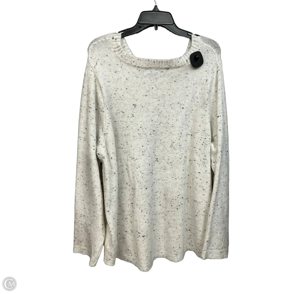 Sweater By Karen Scott In Grey, Size: 4x