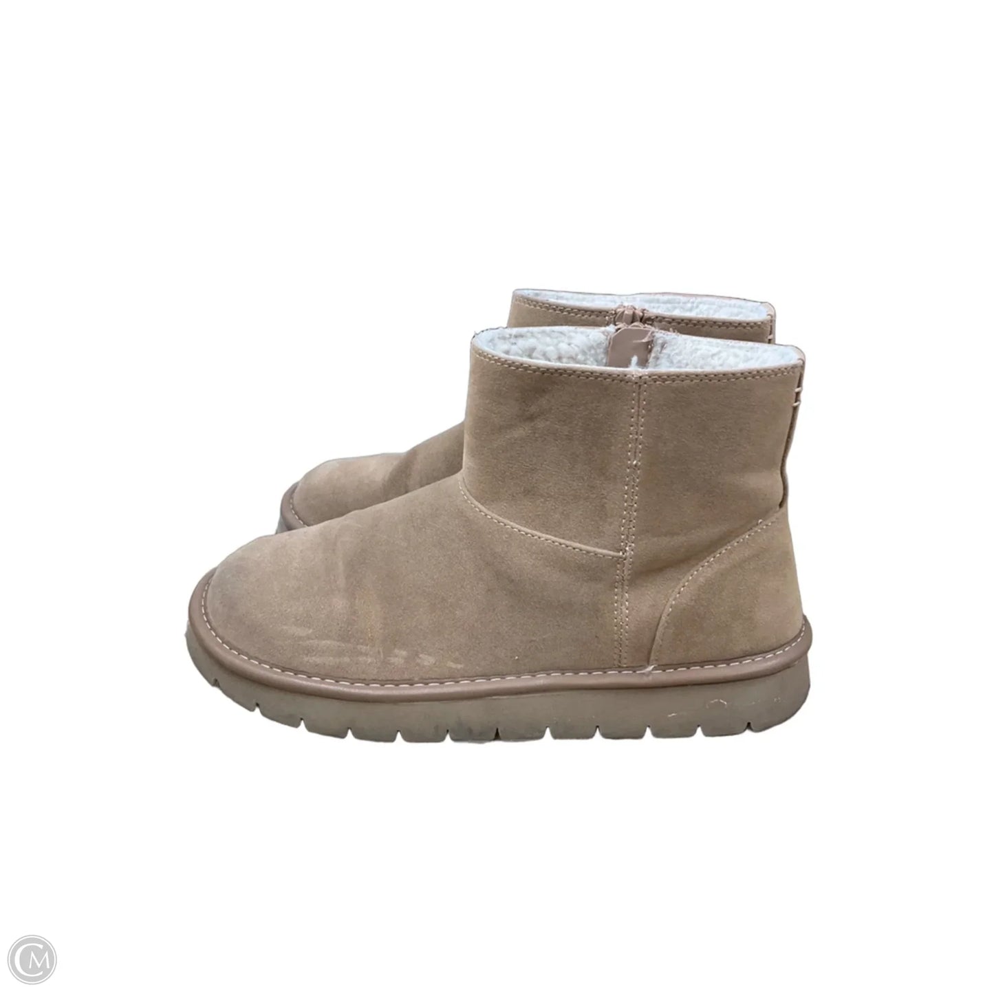 Boots Ankle Flats By Universal Thread In Tan, Size: 7