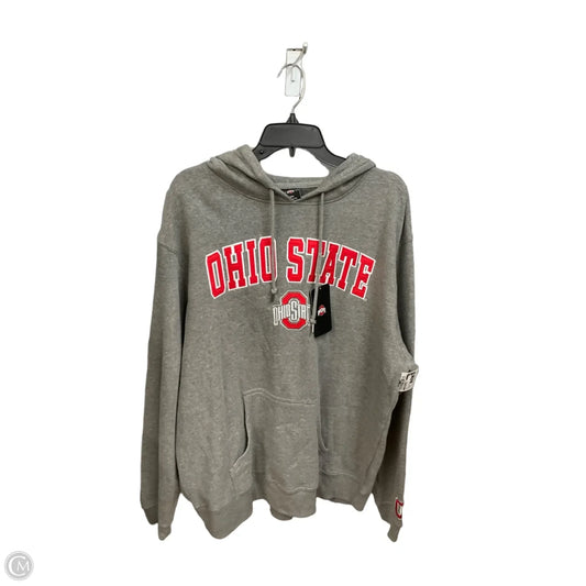 Sweatshirt Hoodie By Clothes Mentor In Grey, Size: Xxl