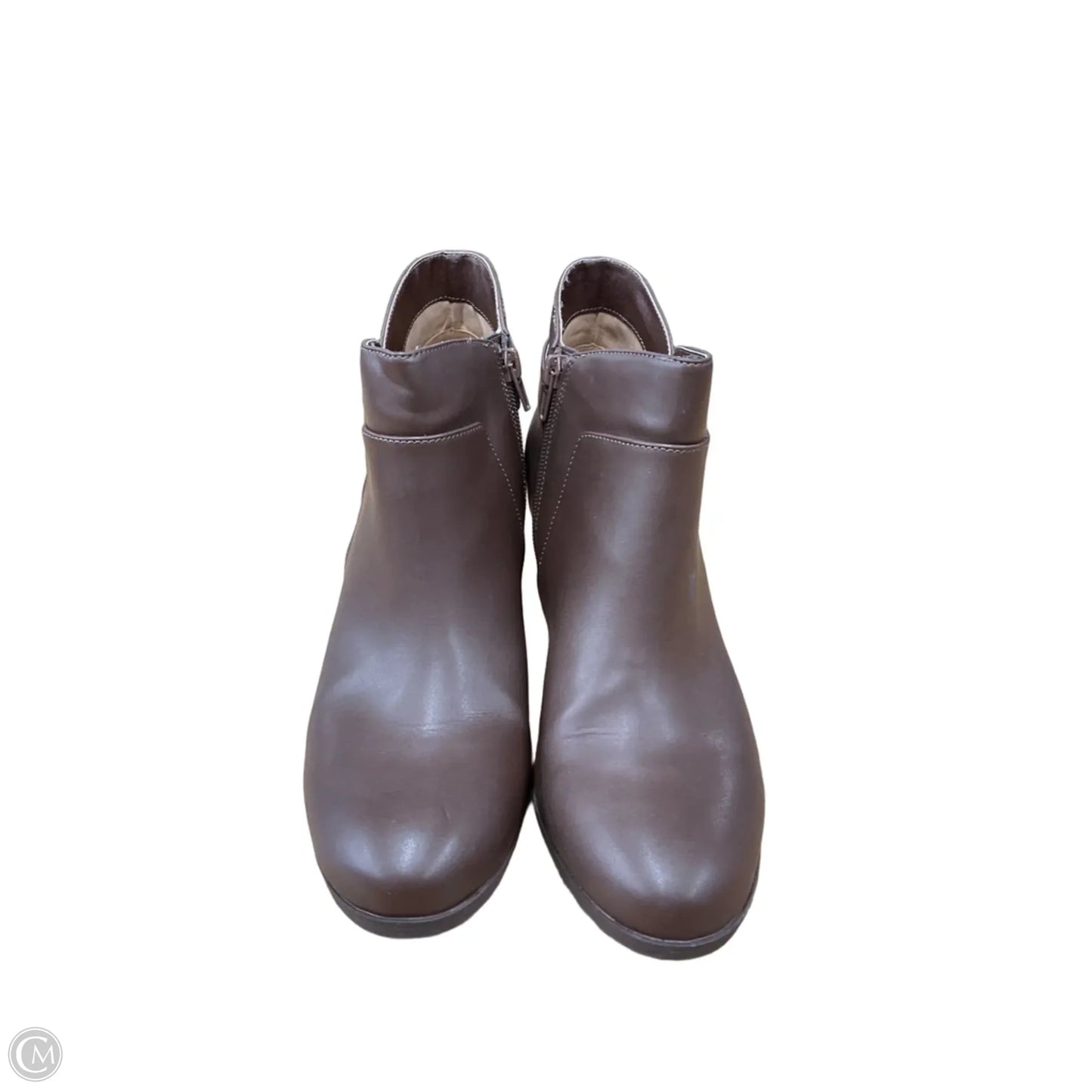 Boots Ankle Heels By Giani Bernini In Brown, Size: 10