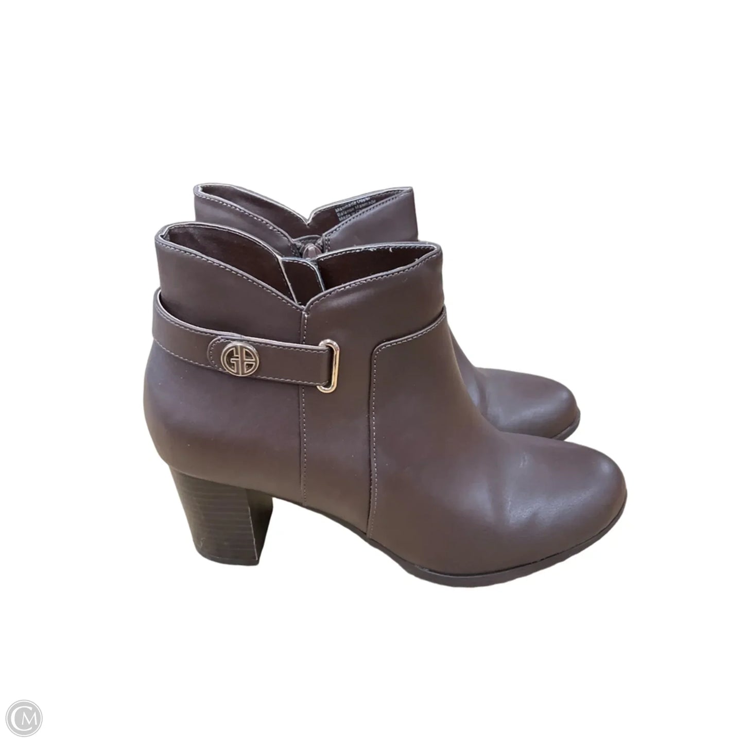 Boots Ankle Heels By Giani Bernini In Brown, Size: 10