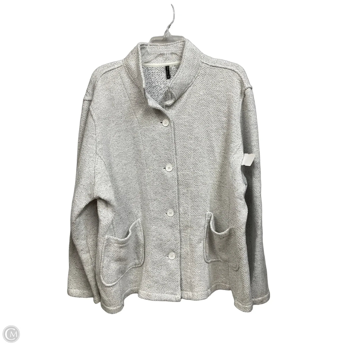 Jacket Other By Clothes Mentor In Grey, Size: 1x
