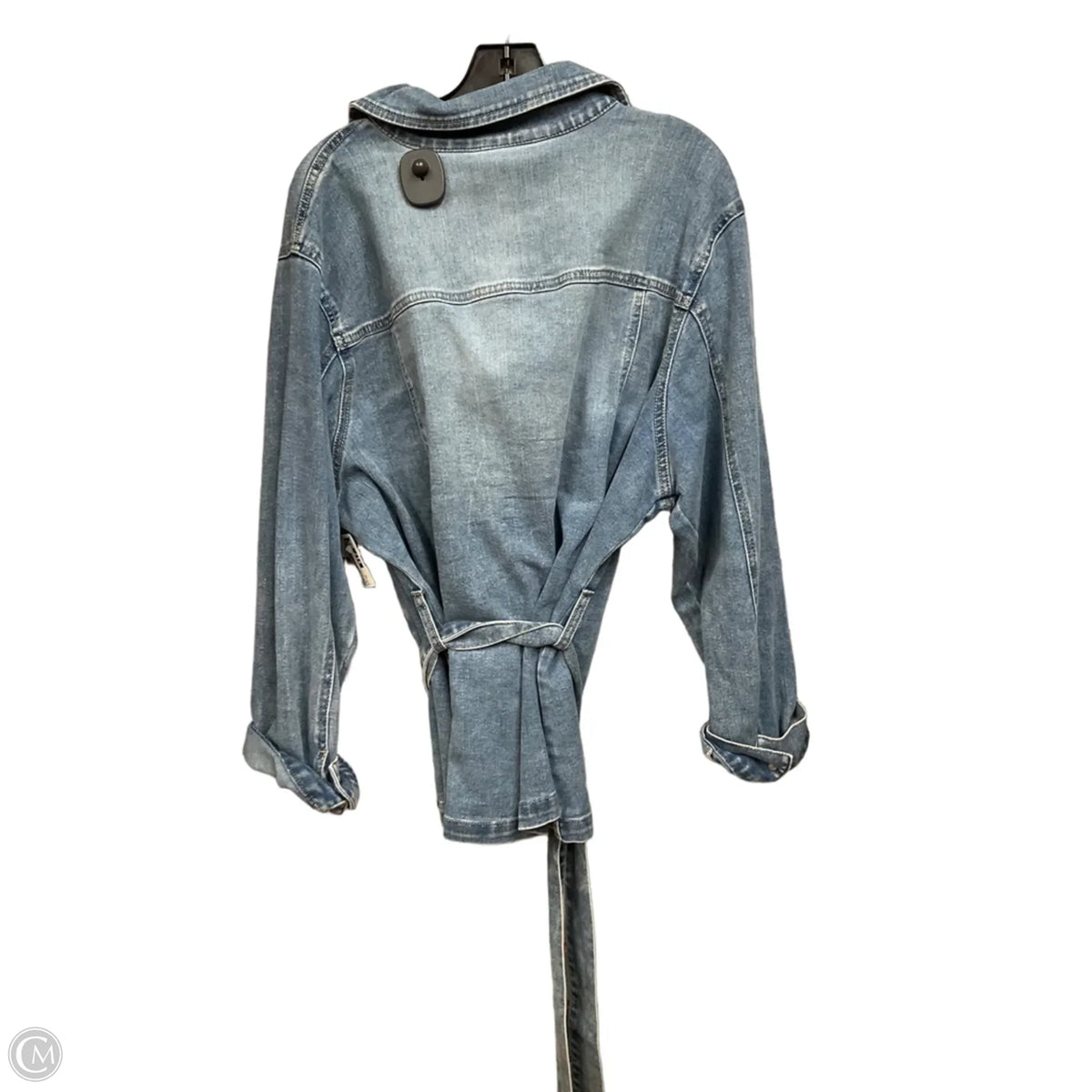 Jacket Denim By Baccini In Blue Denim, Size: 1x