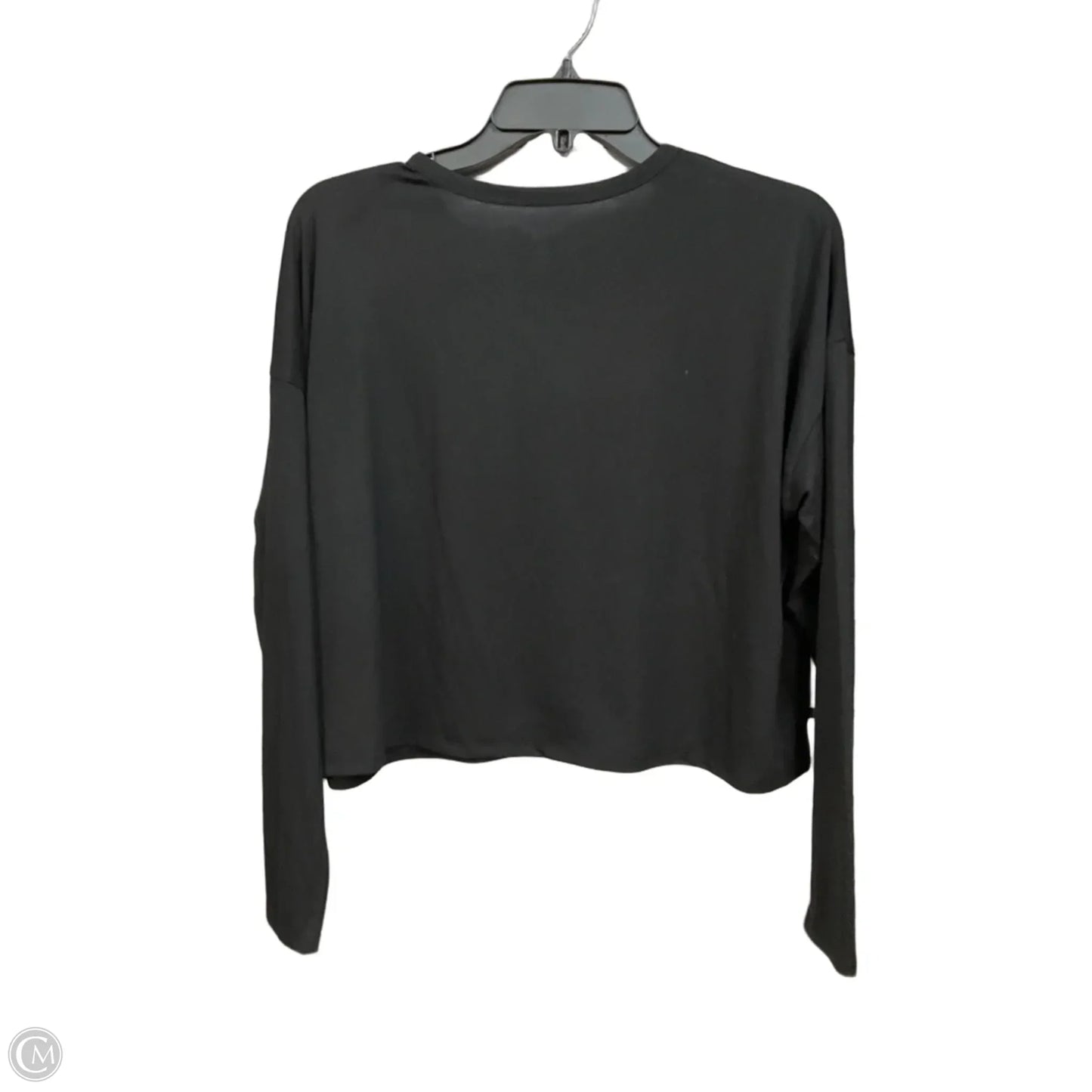 Athletic Top Long Sleeve Collar By Old Navy In Black, Size: S