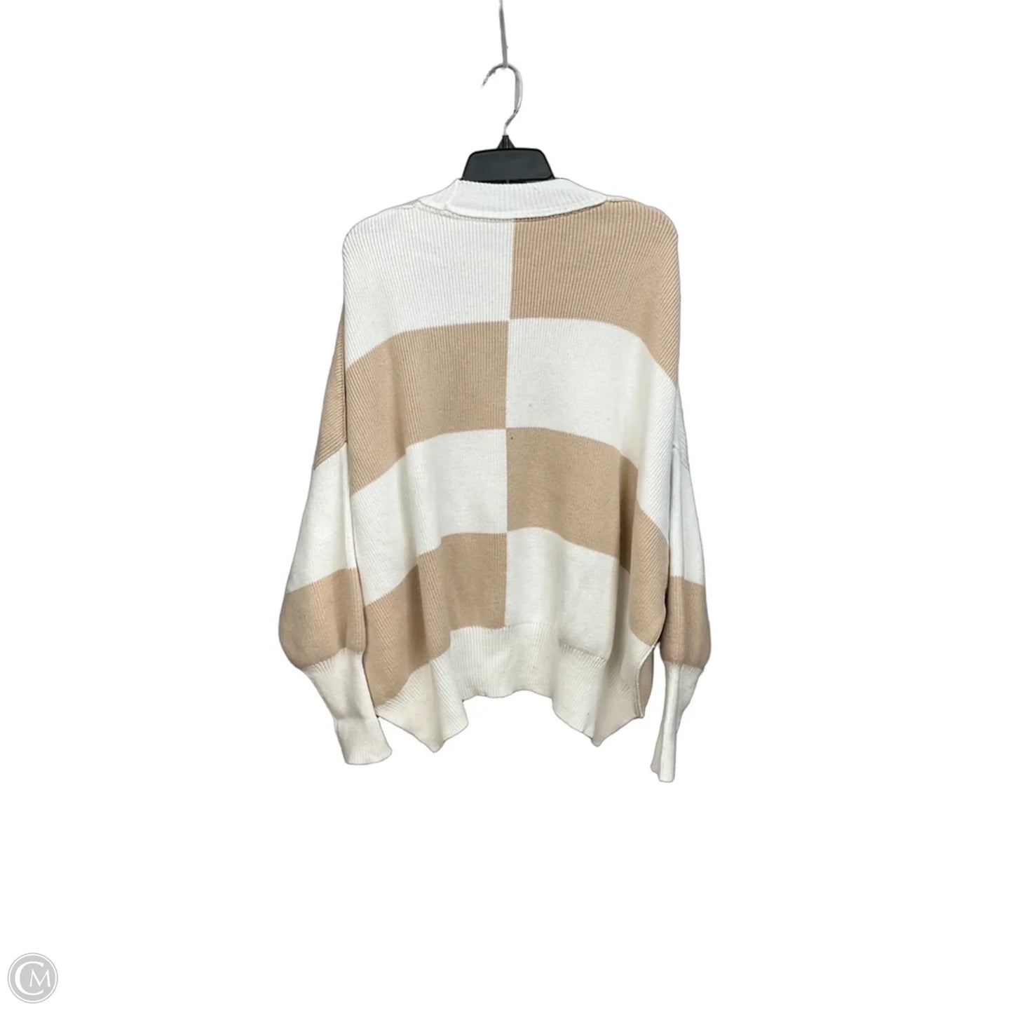 Sweater By Free People In Tan & White, Size: S