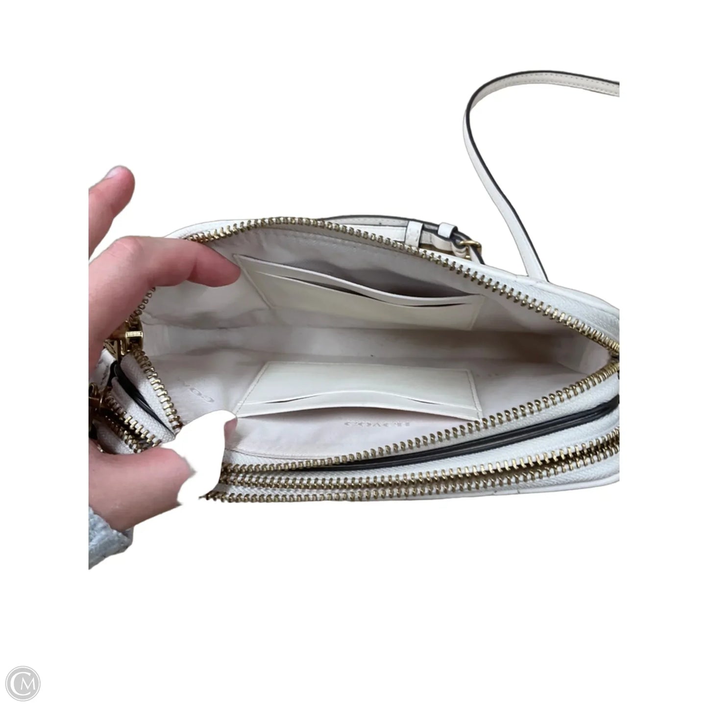 Crossbody Designer By Coach, Size: Small