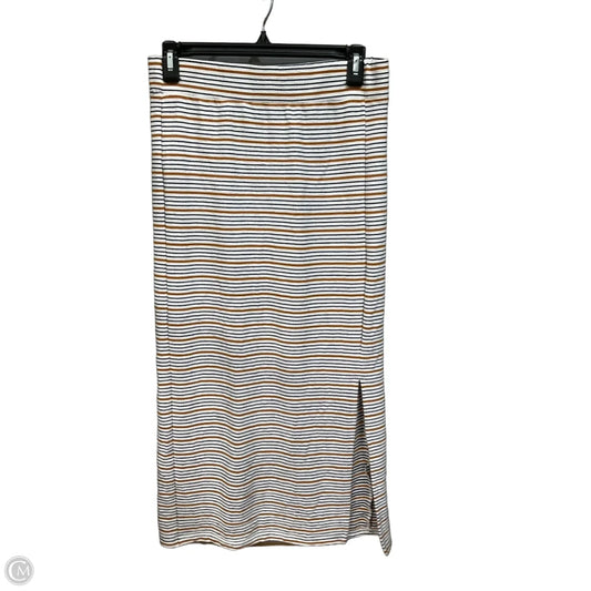 Skirt Maxi By Loft In Striped Pattern, Size: 4