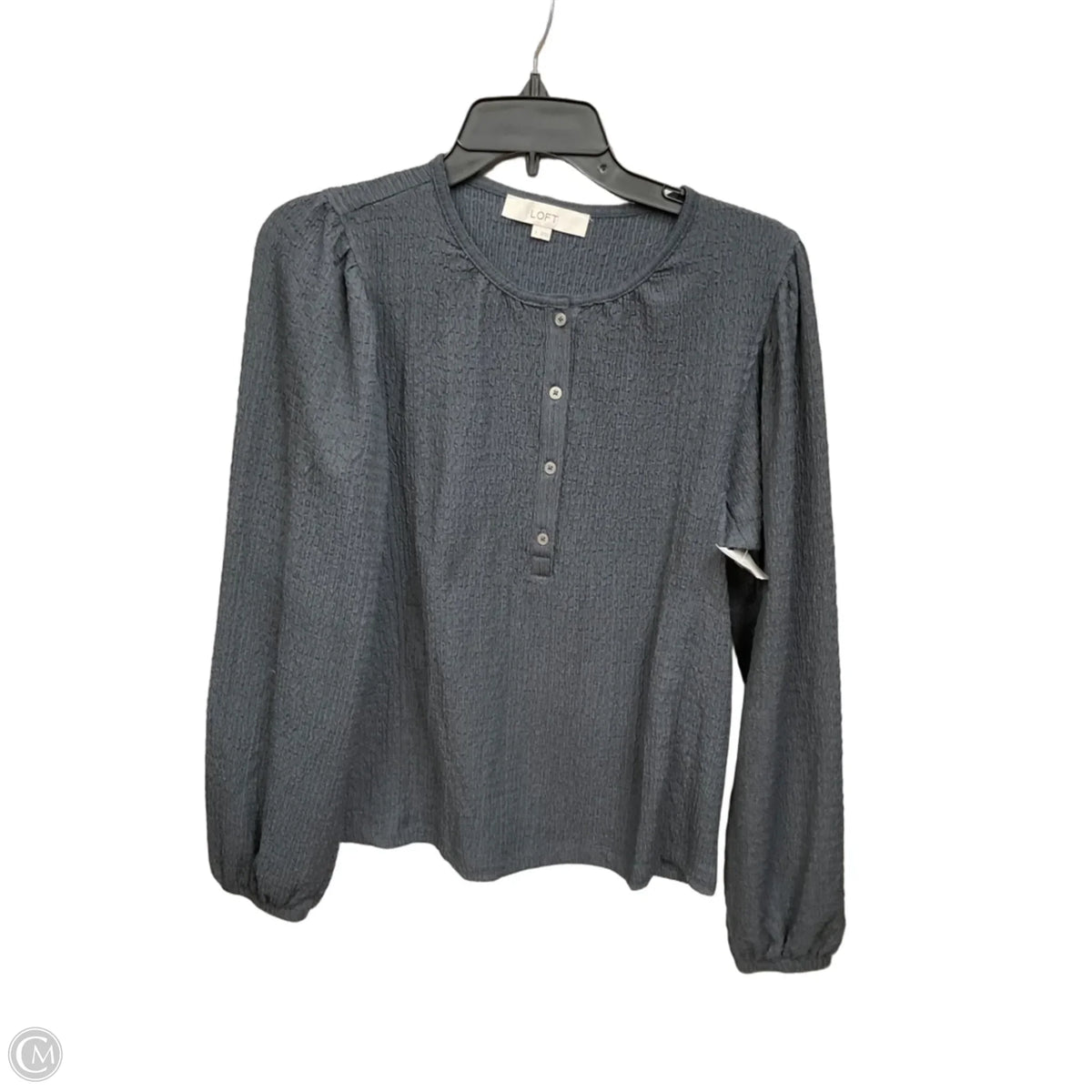 Top Long Sleeve By Loft In Grey, Size: S