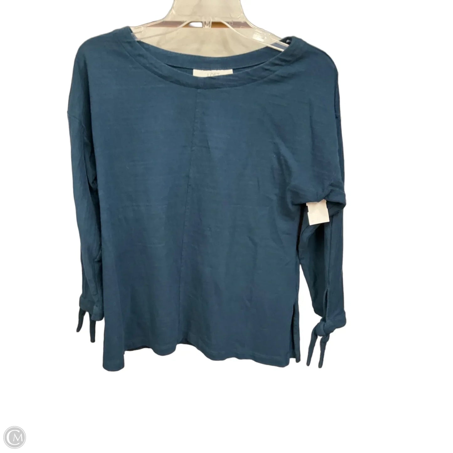 Top 3/4 Sleeve By Loft In Teal, Size: S