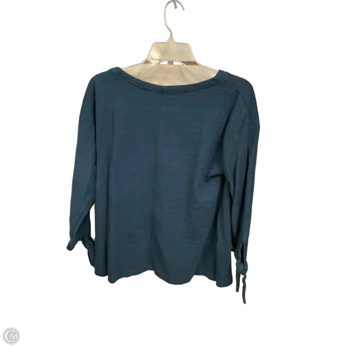 Top 3/4 Sleeve By Loft In Teal, Size: S