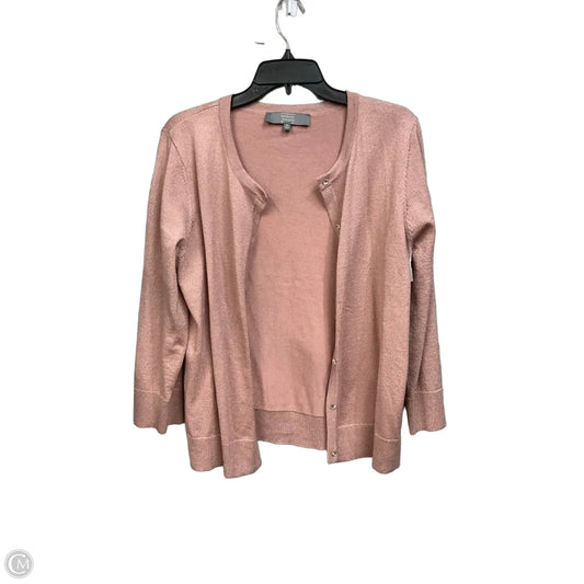 Cardigan By Berkley Jensen In Pink, Size: Xl