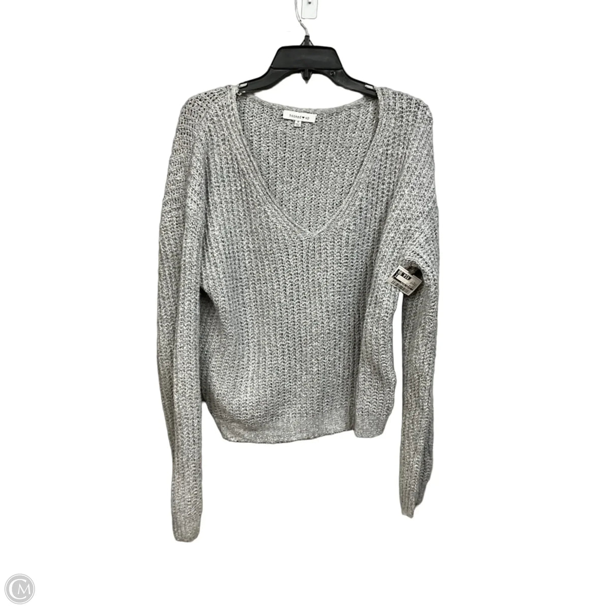 Sweater By Clothes Mentor In Grey, Size: M