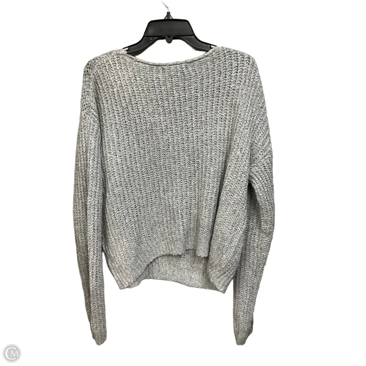 Sweater By Clothes Mentor In Grey, Size: M