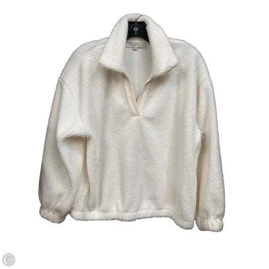 Sweatshirt Collar By Loft In White, Size: M
