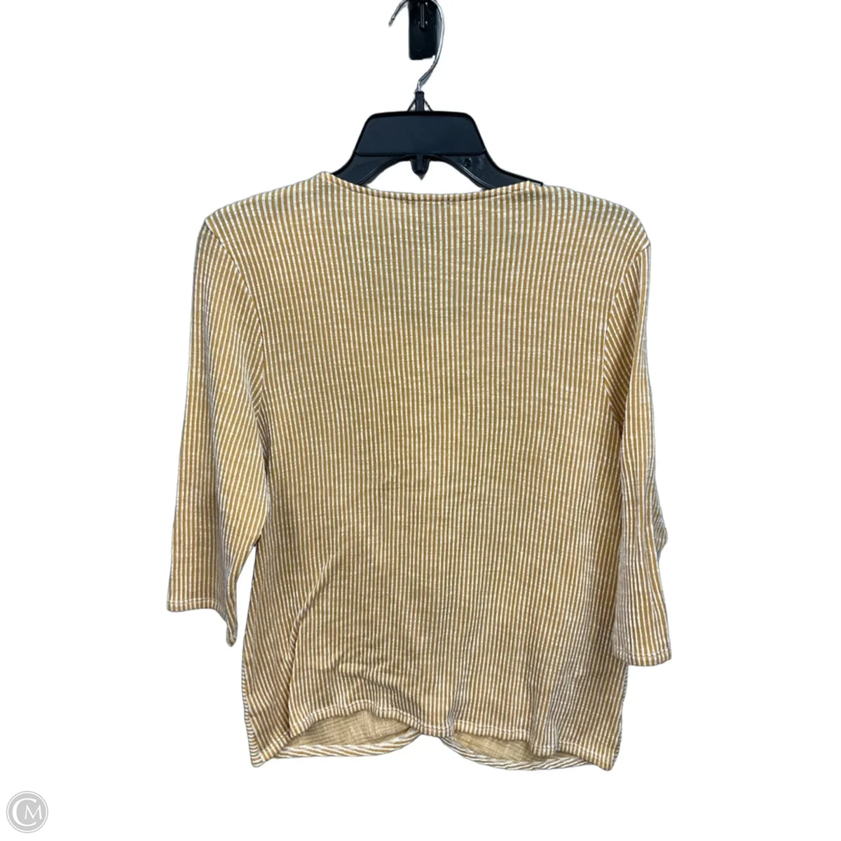 Top 3/4 Sleeve By W5 In Yellow, Size: Xl