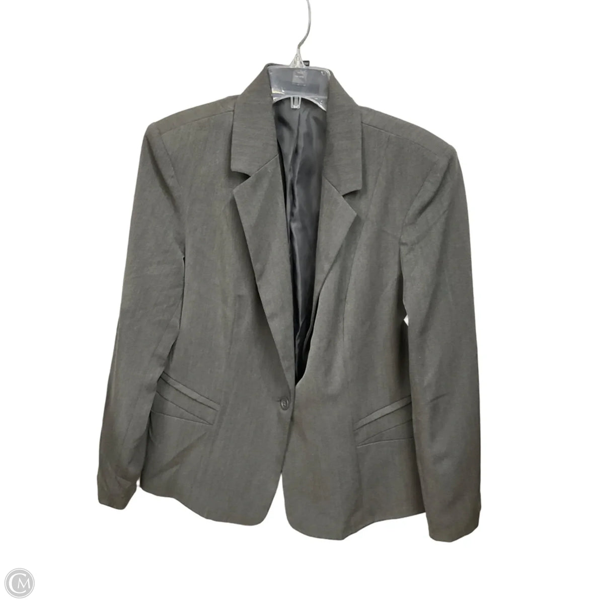 Blazer By Ashley Stewart In Grey, Size: L