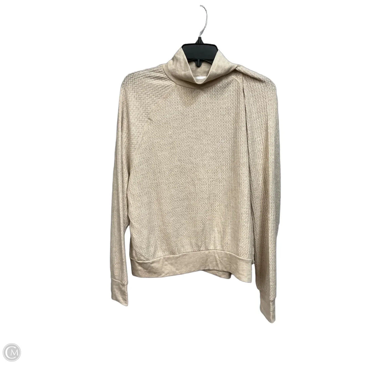 Top Long Sleeve Basic By Treasure And Bond In Tan, Size: M