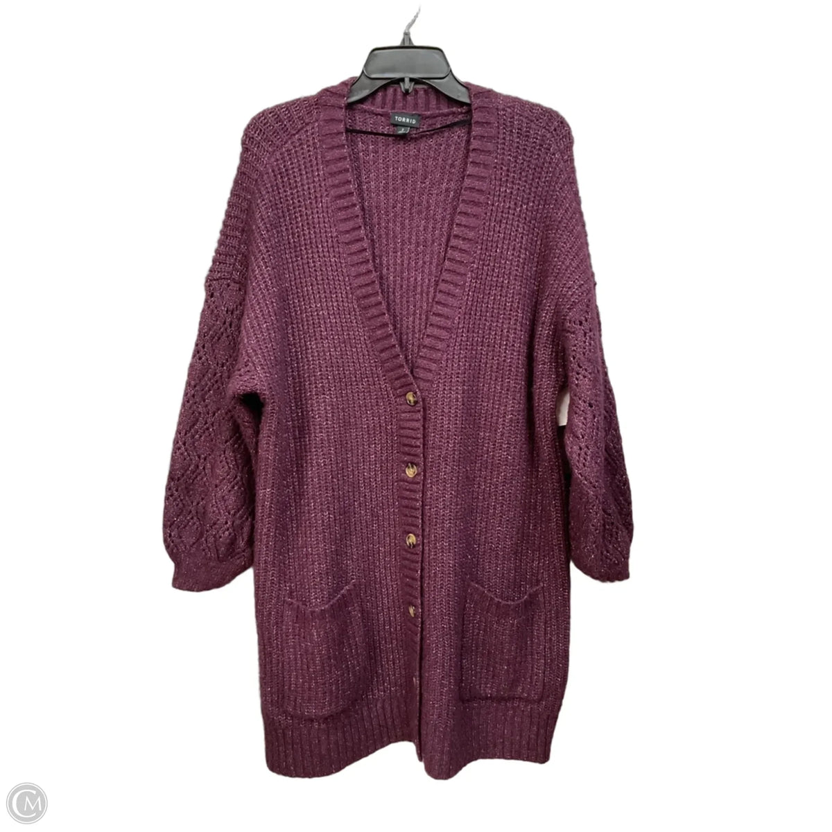 Cardigan By Torrid In Maroon, Size: 2x