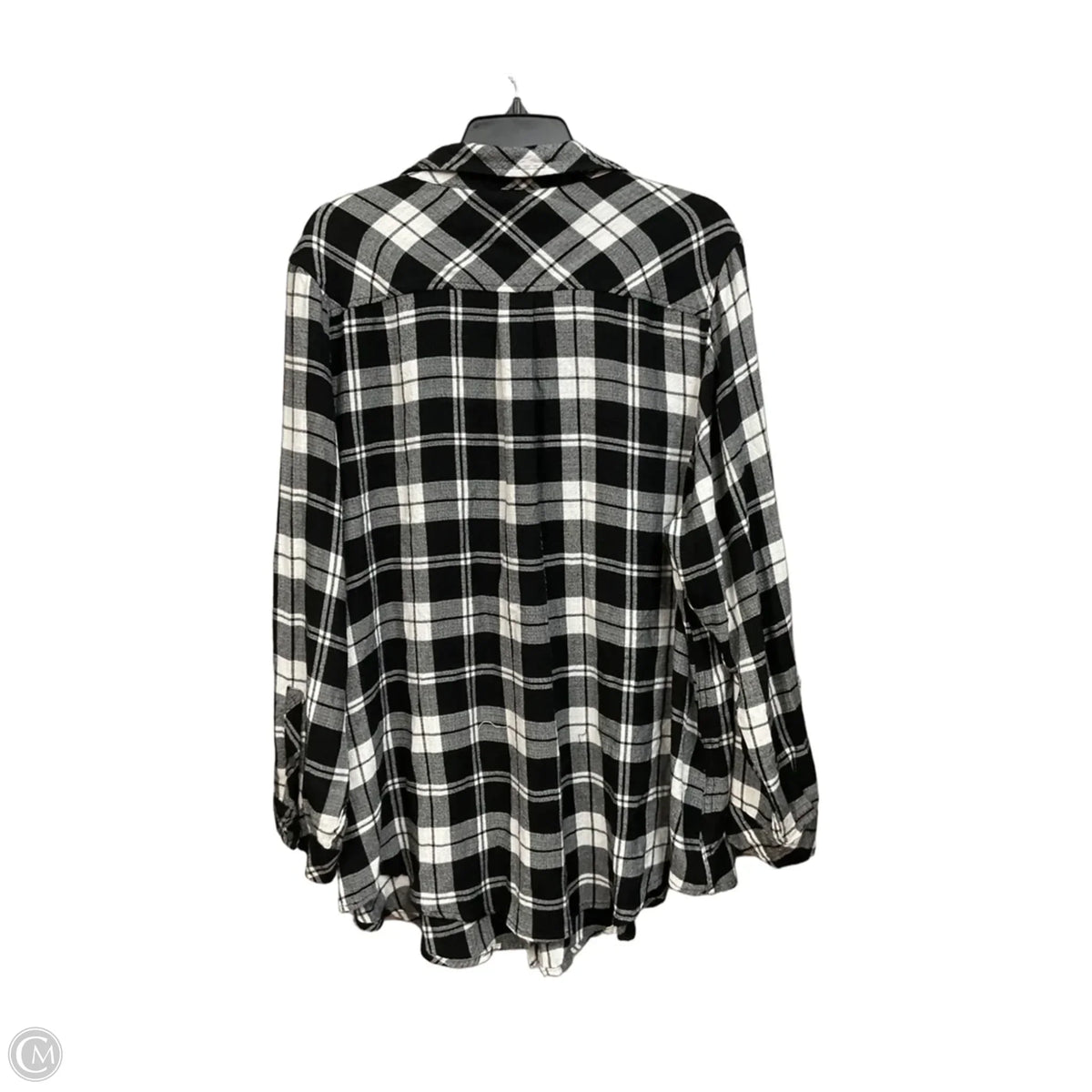 Top Long Sleeve By Torrid In Plaid Pattern, Size: 3x