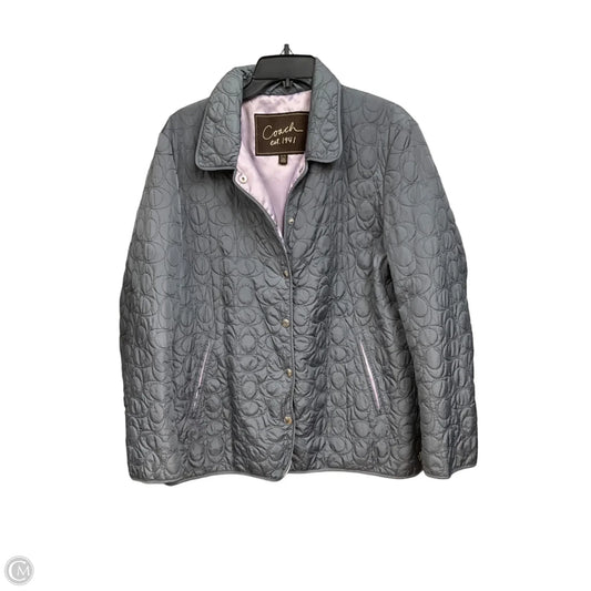 Coat Designer By Coach In Grey, Size: Xl