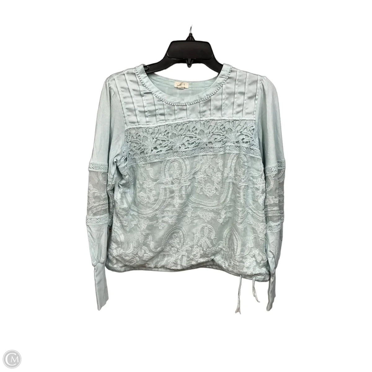 Top Long Sleeve By Tiny In Blue, Size: M