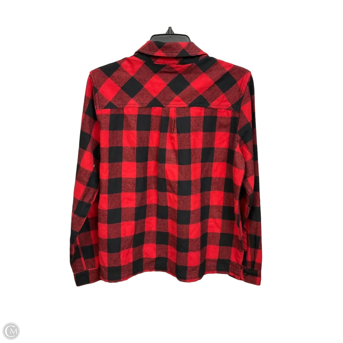 Top Long Sleeve By J. Crew In Plaid Pattern, Size: S