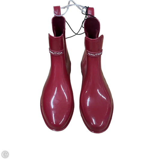 Boots Rain By Nautica In Red, Size: 6